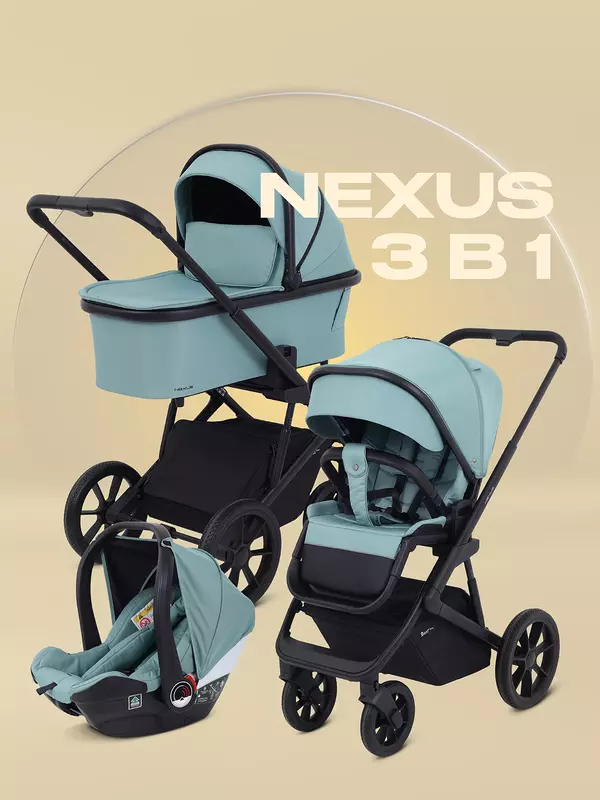 Коляска 3 в 1 Rant Basic Nexus 2025 Green