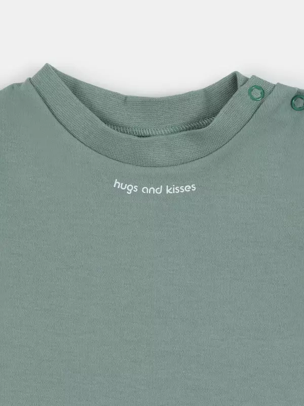 Футболка Rant Hugs and kisses Sage green арт. 4672