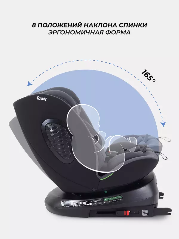 Автокресло Rant Helix isofix (40-150 см) Grey