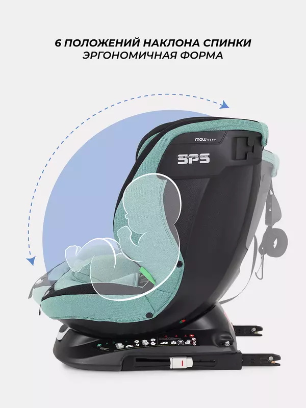 Автокресло Mowbaby Motion isofix (40-150 см) Green